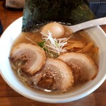 らぁめん 麺彩家 - 帆立薫るしおそば　全部のせ