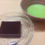 松川 - 水羊羹、お薄