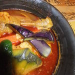 インドカレー天竺 - 北海道マハラジャカレーのスープのアップ　【　２０１２年３月　】