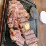 池谷牛肉店 - 国産牛　リブロースステーキセット¥1,500-