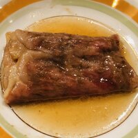 焼肉 銀座コバウ 特別室 - サーロイン1枚切り　出汁のタレ