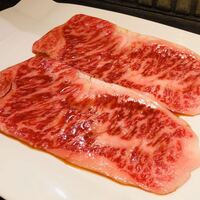 焼肉 銀座コバウ 特別室 - サーロイン1枚切り　出汁のタレ