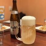 銘酒処 地酒家 - 乾杯のビールはキンキンに冷えています