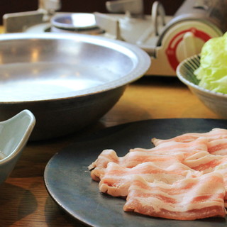 Recommended for first-time customers as well ◇ Exquisite “Aji pork shabu shabu”