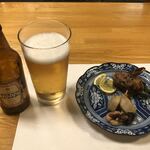 鰻はし本 - ホッピー55５と焼き鼈