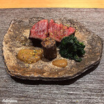 丸新 - 尾崎牛イチボ炭火焼