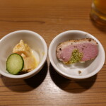 純系名古屋コーチン×個室居酒屋 三河邸 - お通し２品