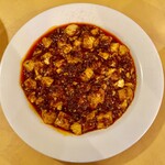 赤坂 四川飯店 - ランチセット 陳麻婆豆腐 スープ/ご飯/漬物　付き　1,500円（税込）