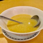 赤坂 四川飯店 - ランチセット 陳麻婆豆腐 スープ/ご飯/漬物　付き　1,500円（税込）