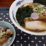 Ramenkomon - 昭和仕立て醤油らぁめん+ミニ肉ご飯
