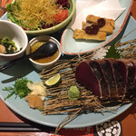 Shikoku Chousokabe - 王道の鰹の藁焼き塩タタキ定食です　鰹の何と美味しそうなことか