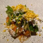 ラ メゾン ヒトトキ - ミモザ風カナダ産オマール海老のムニエル トマトソース