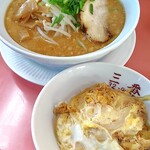 ラーメン亭 三番 - ランチセットwithミニ玉子丼