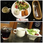 Cheval Cafe - ◆プレートランチ◆♪カニクリームコロッケ♪
            ◆サラダ◆ドリンクバー◆（中華スープ、ソフトドリンク）♪