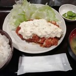 Kushidoragon - チキン南蛮　700円　ご飯、明太子は食べ放題！