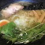 福龍軒 - やまがた地鶏おぐにラーメン＠780円大盛+100円