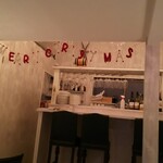 ヒサオズキッチン - 店内のかわいいクリスマス飾り