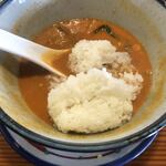 はなさき家 - ご飯投入　これが1番美味い