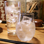 串焼しろきじ  - 川越(ロック)とお冷