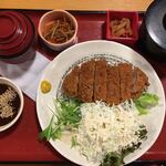 天然温泉コロナの湯 - 味噌カツ定食