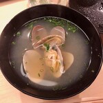 日本橋蛎殻町 すぎた - 2019.11.  浅蜊の味噌汁