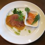 かな - マグロのマリネとサーモン＆アボガド