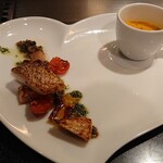 ステーキハウス近江 - 真鯛の創作料理とスープ