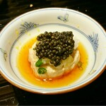 蓬左茶寮 - ＝あん肝と生キャビア 自家製ポン酢で＝