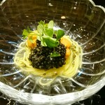 蓬左茶寮 - ＝生キャビアの玉子素麺＝