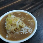長尾中華そば 青森駅前店 - ご飯スープかけ