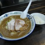 長尾中華そば 青森駅前店 - こく煮干し+ご飯