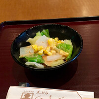 天ぷら ひさご - 天丼のサラダ