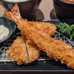 新宿さぼてん - [料理] ミックスかつ プレート 全景♪Ｗ