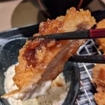 新宿さぼてん - [料理] ひれカツ アップ♪ｗ (タルタルソースで食す)