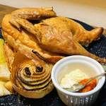 ナガタ店 - ○メイン（②の皿）・チキン1/2ロースト・野菜のグリル