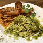 ナガタ店 - ○パスタ（④の皿）・海老のアメリケーヌパスタ・抹茶クリームパスタ