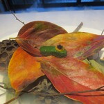 レスピラシオン - 寒ブリを大葉で包んだ品