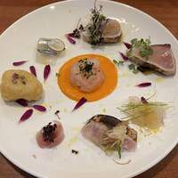 リストランテ野呂 - 前菜は色々鮮魚の盛り合わせ