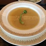中国料理 カリュウ(ヨコハマ グランド インターコンチネンタル ホテル) - フォアグラと魚コラーゲンの茶碗蒸し仕立てスープ　2019.12