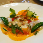 ドゥ・ラパン - ズワイ蟹と海老、穴子のゼリー寄せ