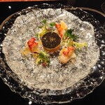 八王子うかい亭 - オマール海老のマリネ　キャビアを添えて