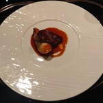 八王子うかい亭 - フォアグラのソテー　洋ナシと共に