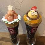 クレープリー チロル - オレンジライオン￥１７００・ストロベリーツリー白苺淡雪Ｖｅｒ￥２０００