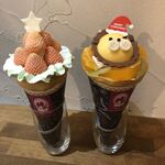 クレープリー チロル - オレンジライオン￥１７００・ストロベリーツリー白苺淡雪Ｖｅｒ￥２０００