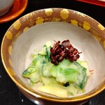 八寸 - 烏賊とぬたの酢味噌