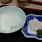 八寸 - ご飯と香の物