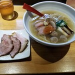 ラーメン巌哲 - 塩鴨なんば＋肉増し