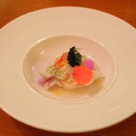 オステリア.ミチ - 魚介のポシェ　柚子の香りと共に