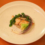 オステリア.ミチ - 糠漬け鰆のポワレ　菊芋ソース