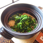 僧伽小野 一秀庵 - 菜の花の土鍋御飯